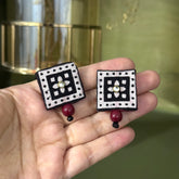 AA-AJRAK handmade earrings.