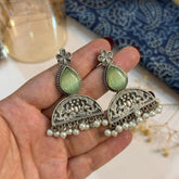 PEACOCK STONE EARRINGS