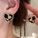 MELTING HEART ROSE studs