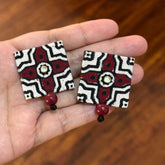 AA-AJRAK STUD handmade earrings.