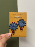 Indigo Ajrak earrings