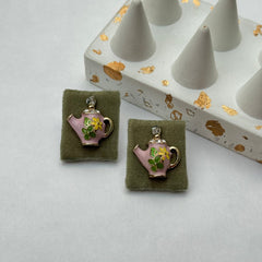 TEA POT Handmade earrings