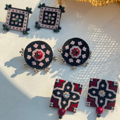 AA-AJRAK STUD PACK handmade earrings.