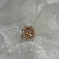 RR- UNCUT STONE handmade ring.