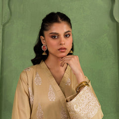 FF-FUSHIA ATLAS handmade fabric earrings