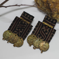 AJ-AJRAK COIN handmade earrings