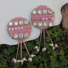 FF-PANNI PINK handmade earrings
