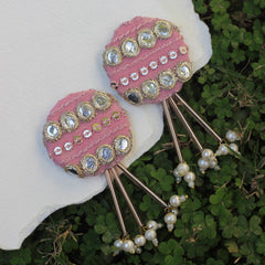 FF-PANNI PINK handmade earrings