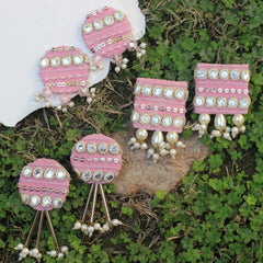 FF-PANNI PINK handmade earrings