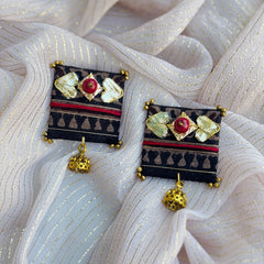 AA-BANGLES SET WITH JHUMKI handmade earrings & bangles