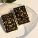 FF-JUSTICE TILLA EMBROIDRED handmade earring