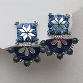 CC-MIRROR STONES handmade earrings