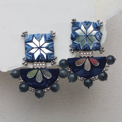 CC-MIRROR STONES handmade earrings