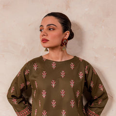 FF-RUST KUNDAN JHUMKA handmade earrings