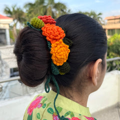 CROCHET HAIR BUN-WRAP