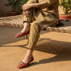 HANDMADE FABRIC BROOCH KHUSSA