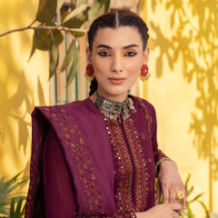 CC-CHIKENKARI fabric handmade earring