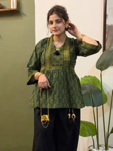 GREEN AJRAK TOP