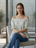 LIGHT GREEN CHICKEN KARI TOP
