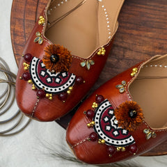 HANDMADE AJRAK POM POM KHUSSA