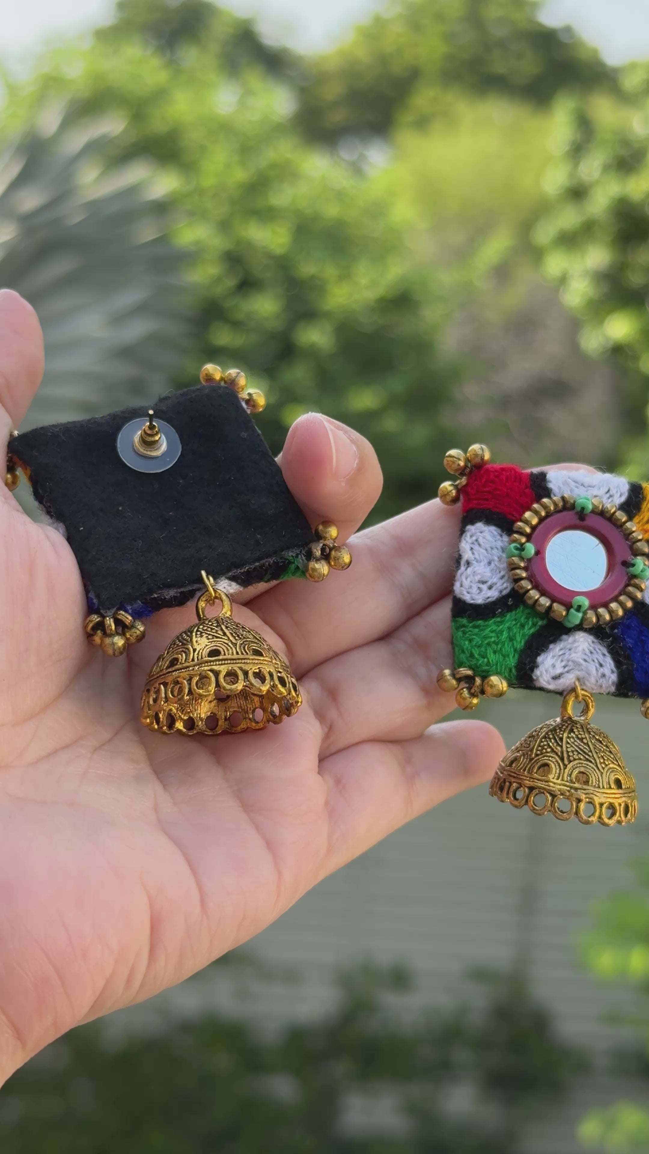 BANJARA JHUMKA Handmade earrings