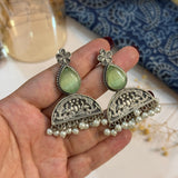 PEACOCK STONE EARRINGS