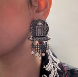 BRASS TAJMAHAL EARRINGS