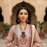 AJ-AJRAK MAALA SET handmade fabric set
