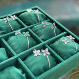 FLORAL ARMCUFF WITH STONE