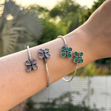 SILVER ARMCUFF WITH STONE
