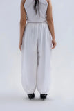 WHITE BOLLONS TROUSERS