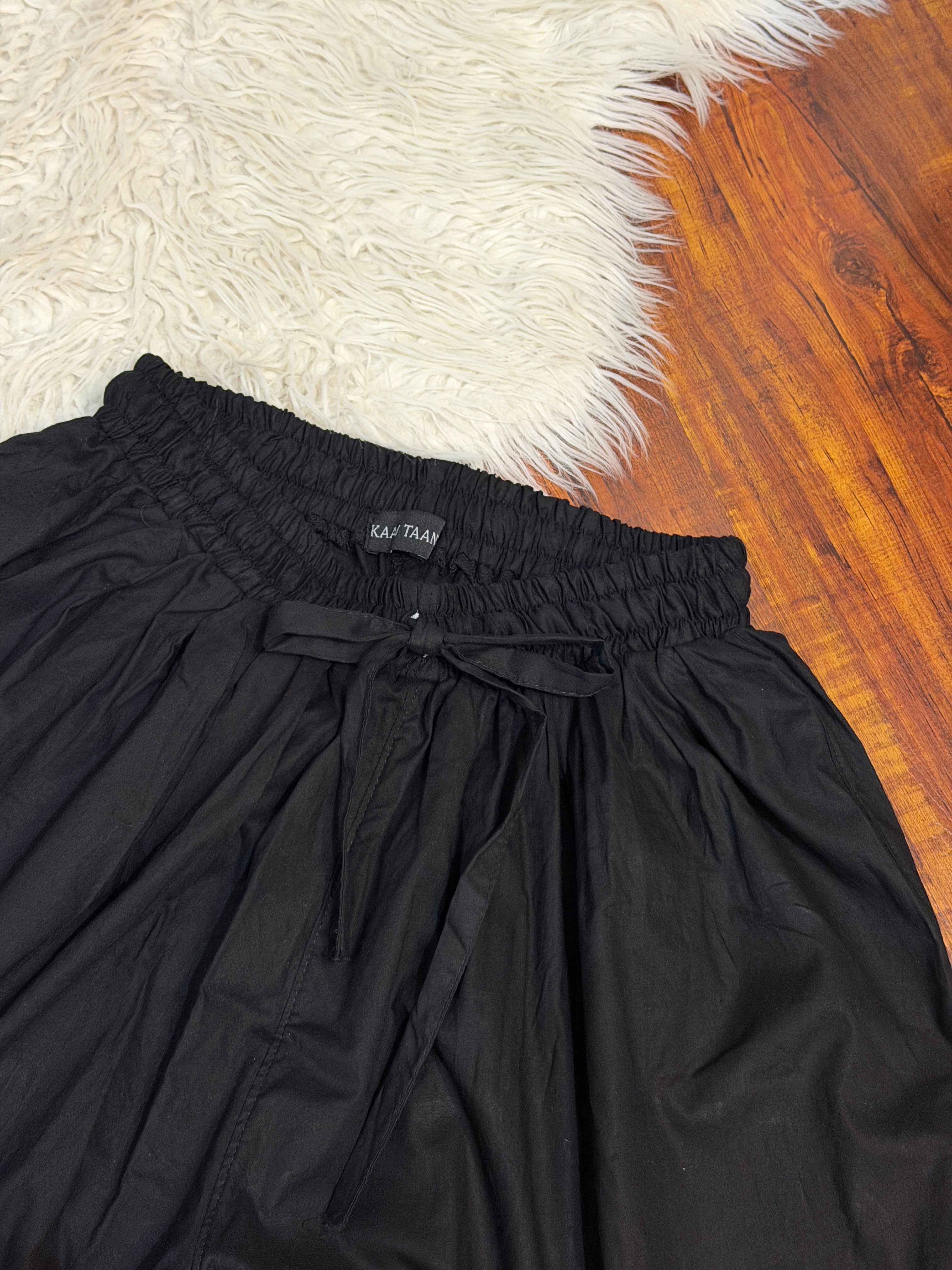 BLACK BALLOON TROUSERS