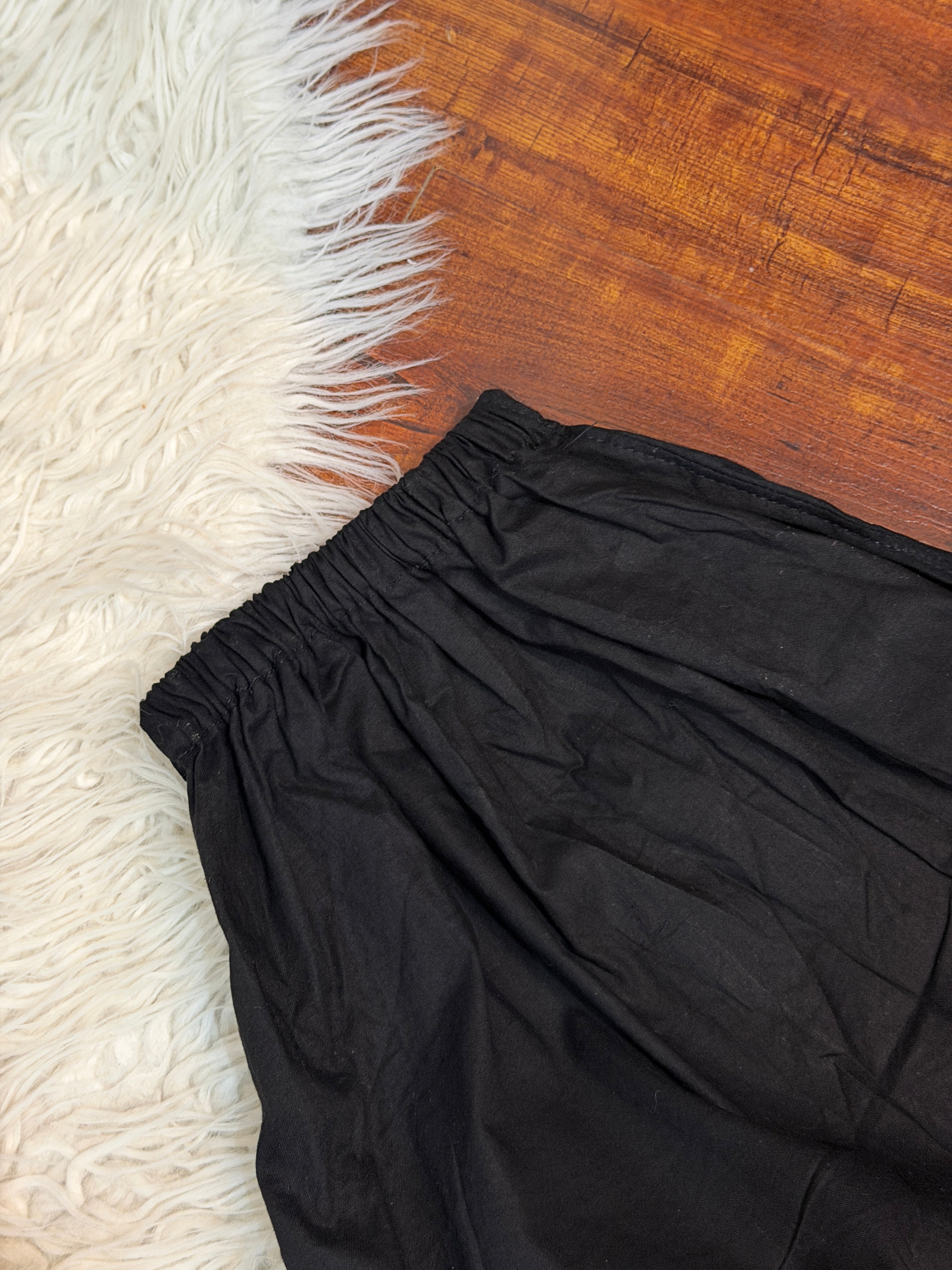 BLACK BALLOON TROUSERS