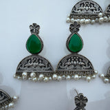 PEACOCK STONE EARRINGS