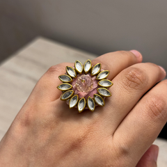 RR-PETAL KUNDAN handmade ring