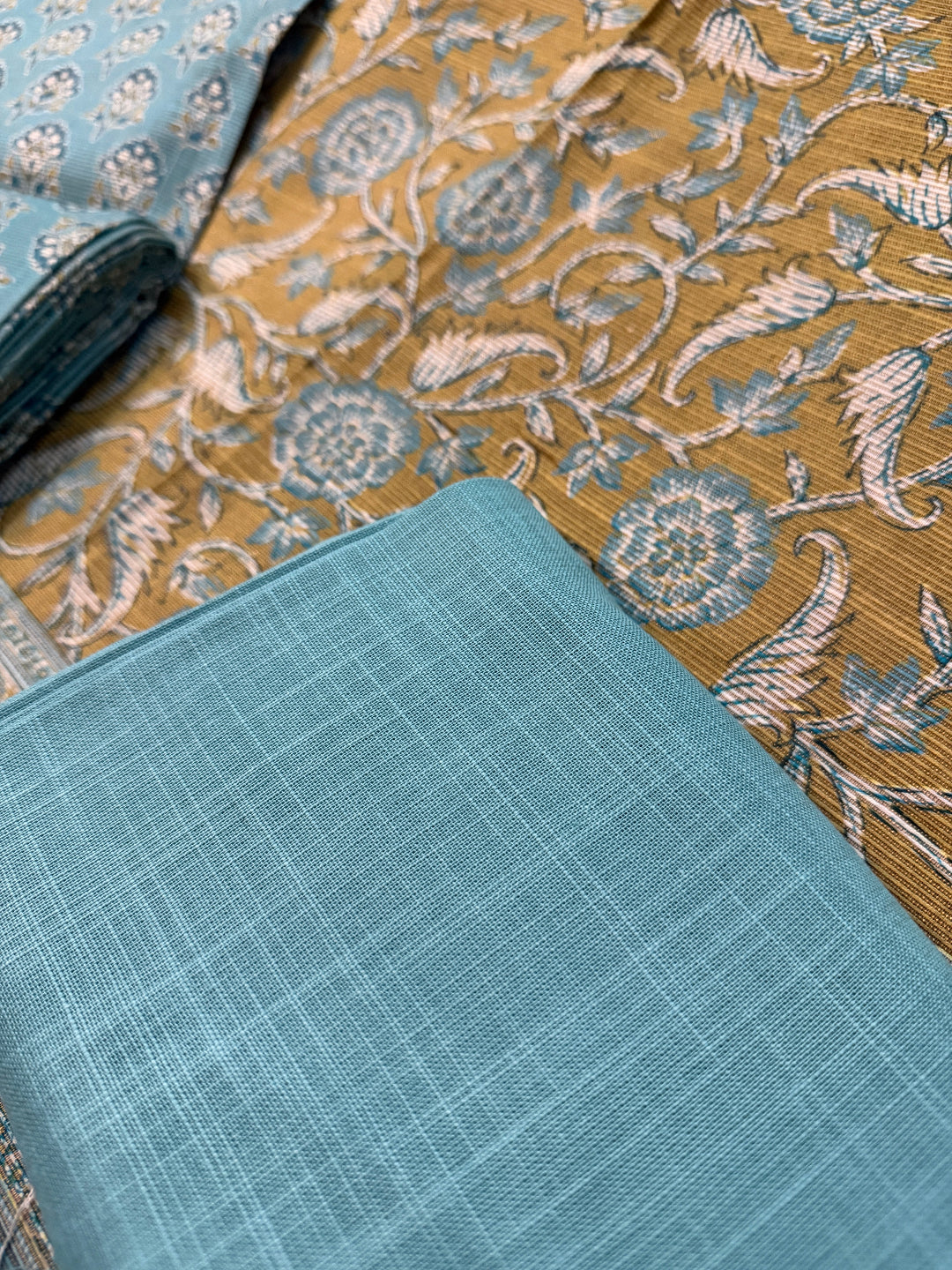LIGHT BLUE (Fancy Khaddar 3-Piece)