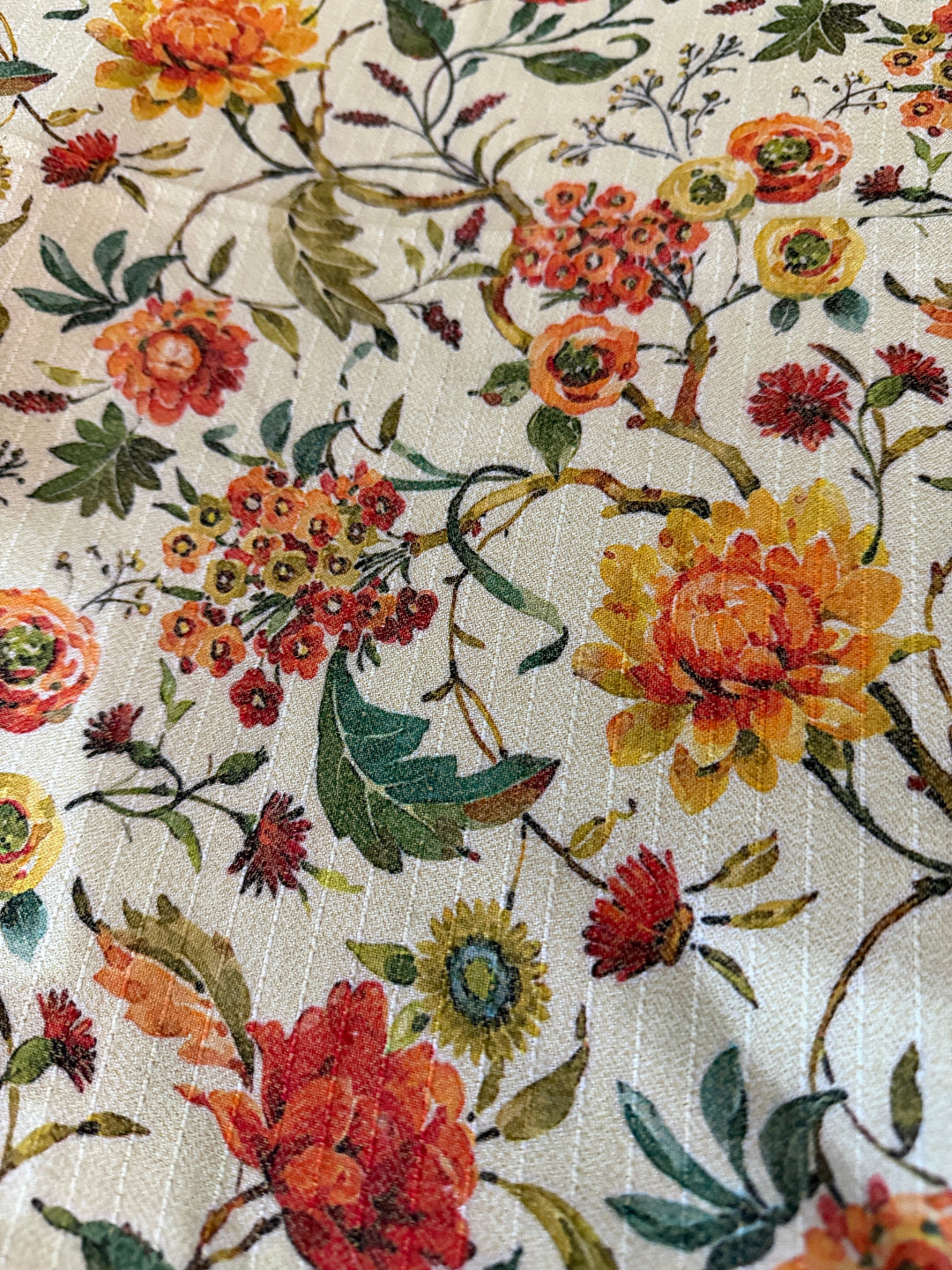 WATER FLORAL (Winter Doria Fabric 2-Piece)