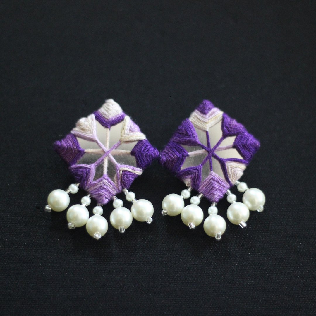 CC-MIRROR CANDIES handmade earrings.