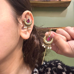 MOON EARNEEDLE EARCUFF