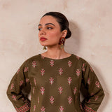 FF-RUST KUNDAN JHUMKA handmade earrings