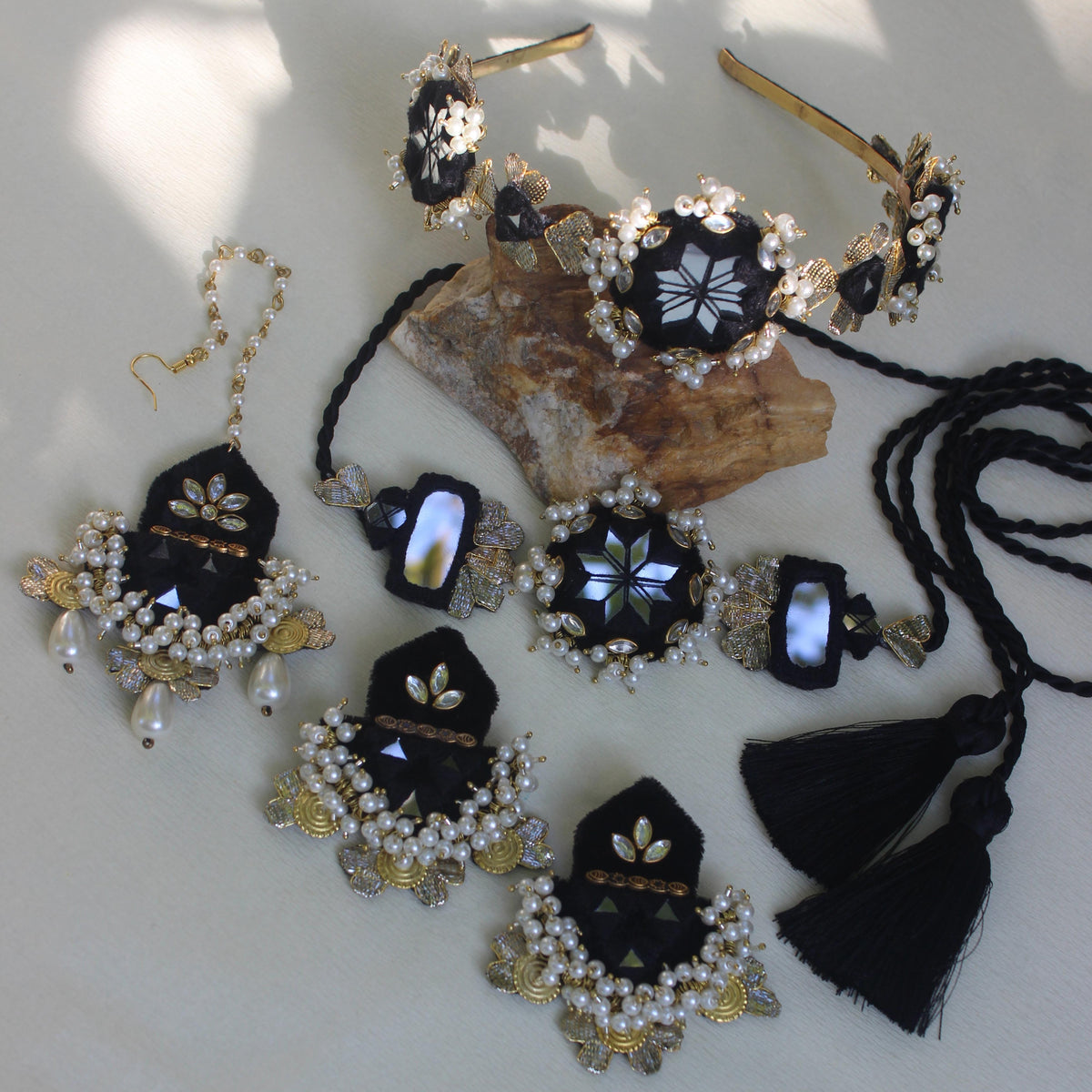 SS-BLACK FORMAL handmade jewellery set