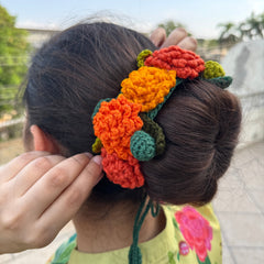 CROCHET HAIR BUN-WRAP