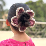 CROCHET BUN FLOWER
