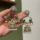 PEACOCK BRASS JHUMKA
