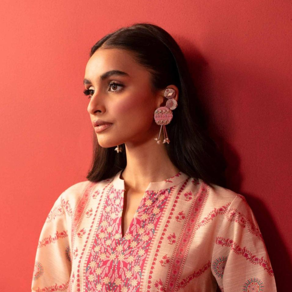 FF-PANNI PINK handmade earrings