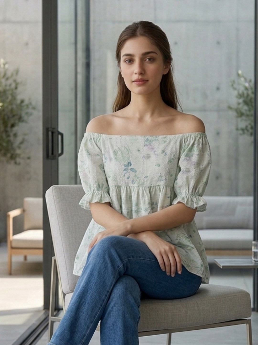 LIGHT GREEN CHICKEN KARI TOP